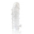 Закрытая прозрачная рельефная насадка Crystal sleeve - 13 см. - Erowoman-Eroman - в Майкопе купить с доставкой