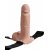 Телесный перезаряжаемый вибрострапон 7  Hollow Rechargeable Strap-on with Balls - 20,3 см. - Pipedream - купить с доставкой в Майкопе