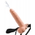 Телесный полый страпон с имитацией эякуляции 7.5  Hollow Squirting Strap-On with Balls Flesh - 21,6 см. - Pipedream - купить с доставкой в Майкопе
