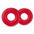 Набор из 2 красных эрекционных колец DONUT RINGS OVERSIZED - Blush Novelties - в Майкопе купить с доставкой