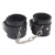 Черные оковы на ноги Obey Me Leather Ankle Cuffs - Chisa - купить с доставкой в Майкопе