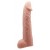 Телесная реалистичная насадка-удлинитель на пенис - 21 см. - Baile - в Майкопе купить с доставкой