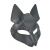 Серая маска Wolf с клепками - Sitabella - купить с доставкой в Майкопе