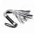 Серебристая плетка Struggle My Flogger с черной ручкой - 45 см. - Lovetoy - купить с доставкой в Майкопе