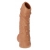 Телесная насадка с пупырышками и открытой головкой Nude Sleeve M - 12 см. - KOKOS - в Майкопе купить с доставкой