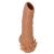 Телесная насадка с усиками и открытой головкой Nude Sleeve L - 14 см. - KOKOS - в Майкопе купить с доставкой