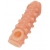 Телесная закрытая насадка с шариками Cock Sleeve Size M - 15,6 см. - KOKOS - в Майкопе купить с доставкой