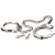 Металлические наручники Metal Leg Cuffs - Pipedream - купить с доставкой в Майкопе