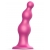 Розовая насадка Strap-On-Me Dildo Plug Beads size L - Strap-on-me - купить с доставкой в Майкопе