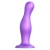Фиолетовая насадка Strap-On-Me Dildo Plug Curvy size L - Strap-on-me - купить с доставкой в Майкопе
