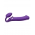 Фиолетовый безремневой вибрострапон Silicone Bendable Strap-On - size XL - Strap-on-me - купить с доставкой в Майкопе