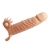 Телесная удлиняющая вибронасадка Penis Sleeve Connor - 17 см. - Baile - в Майкопе купить с доставкой