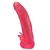 Розовая насадка для страпона с клиторальными лепестками - 18,5 см. - LOVETOY (А-Полимер) - купить с доставкой в Майкопе