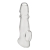 Прозрачная насадка для пениса Girthy Penis Enhancing Sleeve Extension - 17,1 см. - BlueLine - в Майкопе купить с доставкой