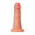 Телесный фаллоимитатор на присоске RealStick CALIBER - 20 см. - ToyFa