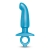 Голубая анальная пробка для массажа простаты Hither Silicone Prostate Plug - 14,3 см. - b-Vibe - в Майкопе купить с доставкой