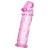 Розовая насадка фаллической формы - 12,5 см. - A-toys - в Майкопе купить с доставкой