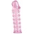 Розовая насадка на пенис с шипами - 12,5 см. - A-toys - в Майкопе купить с доставкой