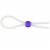 Прозрачное лассо с фиолетовой бусиной SILICONE COCK RING WITH BEAD LAVENDER - NMC - в Майкопе купить с доставкой