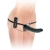 Черный страпон с вагинальной пробкой Deluxe Vibrating Penetrix Strap-On - 19 см. - Pipedream - купить с доставкой в Майкопе