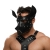 Черная кожаная маска «Собака» - Crazy Handmade - купить с доставкой в Майкопе