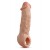 Телесная насадка-удлинитель Intrepid 9.25 Inch Realistic Penis Extender Sleeve - 23,5 см. - Blush Novelties - в Майкопе купить с доставкой