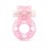 Розовое эрекционное виброкольцо в форме мишки - 1137 - в Майкопе купить с доставкой