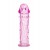 Гладкая розовая насадка с усиками под головкой - 12,5 см. - Toyfa Basic - в Майкопе купить с доставкой