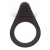 Чёрное эрекционное кольцо LIT-UP SILICONE STIMU RING 1 BLACK - Dream Toys - в Майкопе купить с доставкой