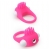 Розовое эрекционное кольцо с щеточкой LIT-UP SILICONE STIMU RING 5 - Dream Toys - в Майкопе купить с доставкой