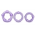 Набор из 3 фиолетовых эрекционных колец Stay Hard Beaded Cockrings - Blush Novelties - в Майкопе купить с доставкой