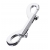 Серебристый двухсторонний карабин TOYFA Metal - ToyFa - купить с доставкой в Майкопе