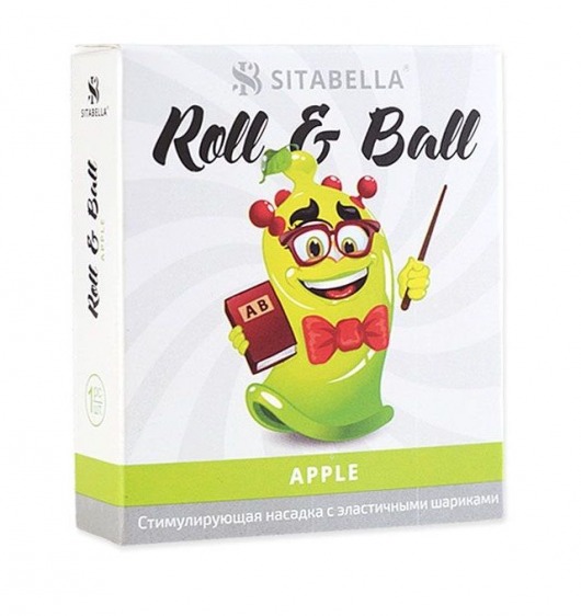 Стимулирующий презерватив-насадка Roll   Ball Apple - Sitabella - купить с доставкой в Майкопе
