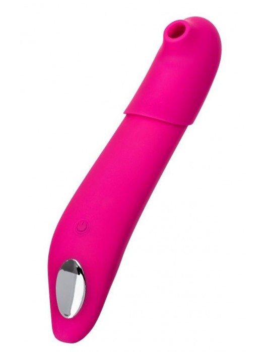 Розовый стимулятор с пульсацией и вакуум-волновой стимуляцией JOS Oscar - 20,5 см. - JOS