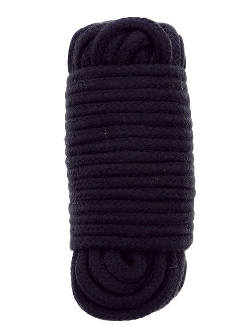 Черная веревка для связывания BONDX LOVE ROPE - 10 м. - Dream Toys - купить с доставкой в Майкопе