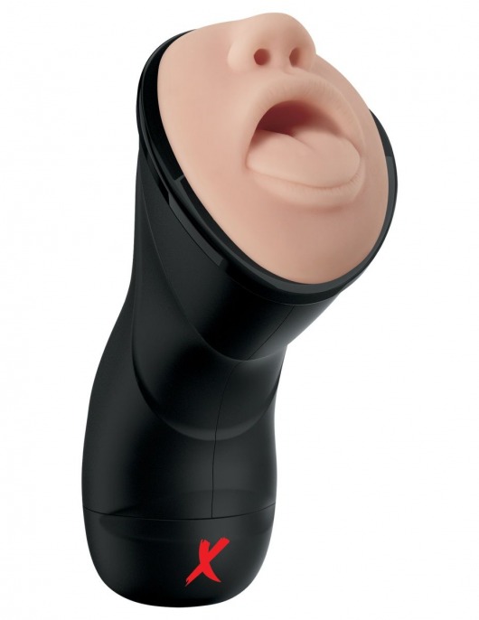 Мастурбатор-ротик Deep Throat Vibrating Stroker - Pipedream - в Майкопе купить с доставкой