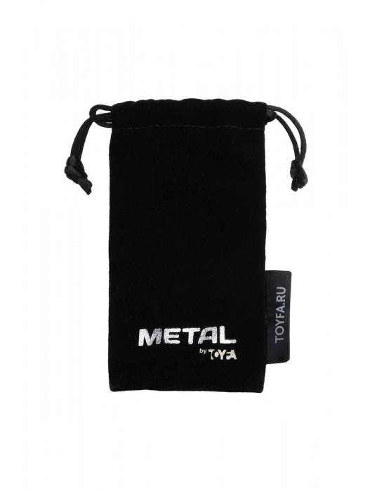 Серебристая коническая анальная пробка с красным кристаллом - 8 см. - ToyFa - купить с доставкой в Майкопе