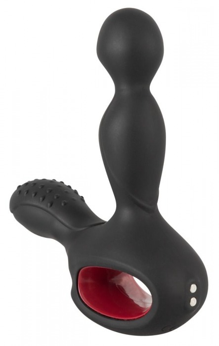 Черный вибромассажер простаты с нагревом и ротацией Prostate Plug - 14,5 см. - Orion - в Майкопе купить с доставкой