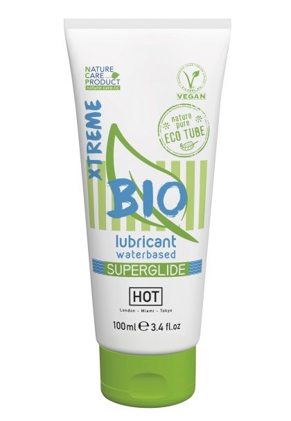 Интимный увлажняющий гель BIO SuperGlide Xtreme - 100 мл. - HOT - купить с доставкой в Майкопе