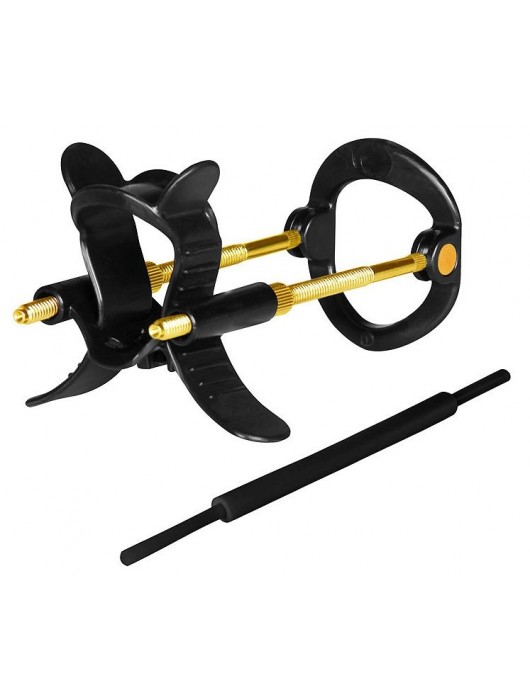 Черно-золотистый экстендер для пениса Sex Expert - Sex Expert - в Майкопе купить с доставкой