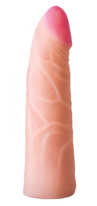 Фаллическая насадка на трусики харнесс - 17,5 см. - LOVETOY (А-Полимер) - купить с доставкой в Майкопе