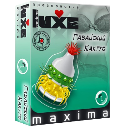 Презерватив LUXE Maxima  Гавайский Кактус  - 1 шт. - Luxe - купить с доставкой в Майкопе