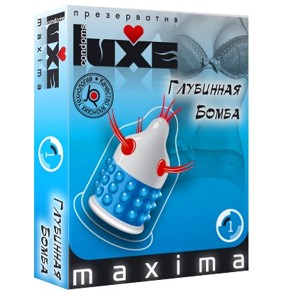 Презерватив LUXE Maxima  Глубинная бомба  - 1 шт. - Luxe - купить с доставкой в Майкопе