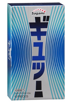 Презервативы Sagami 6 FIT V с волнообразной текстурой - 12 шт. - Sagami - купить с доставкой в Майкопе
