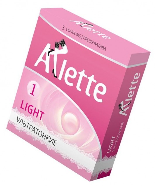 Ультратонкие презервативы Arlette Light - 3 шт. - Arlette - купить с доставкой в Майкопе