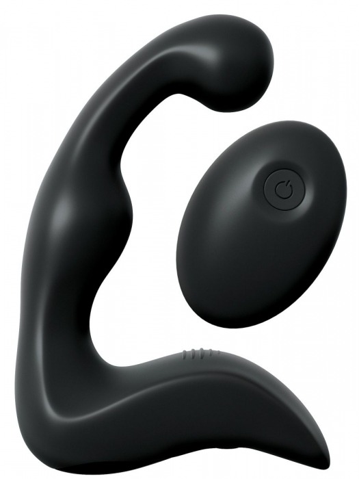 Черный вибромассажер простаты с пультом ДУ Control P-Spot Pro - Pipedream - в Майкопе купить с доставкой