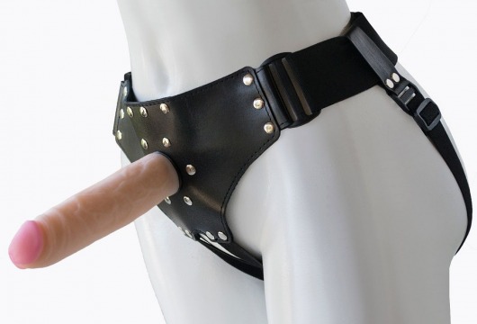 Женский мягкий пояс с насадкой Classic lux-ГЕРЦОГ - 18,2 см. - LOVETOY (А-Полимер) - купить с доставкой в Майкопе