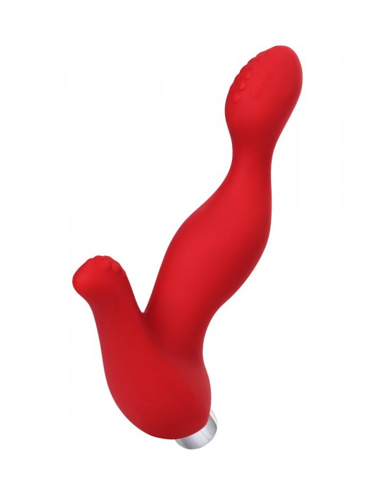 Красный силиконовый вибростимулятор простаты Proman - 12,5 см. - ToyFa - в Майкопе купить с доставкой