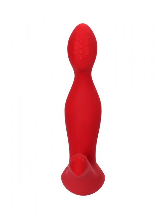 Красный силиконовый вибростимулятор простаты Proman - 12,5 см. - ToyFa - в Майкопе купить с доставкой