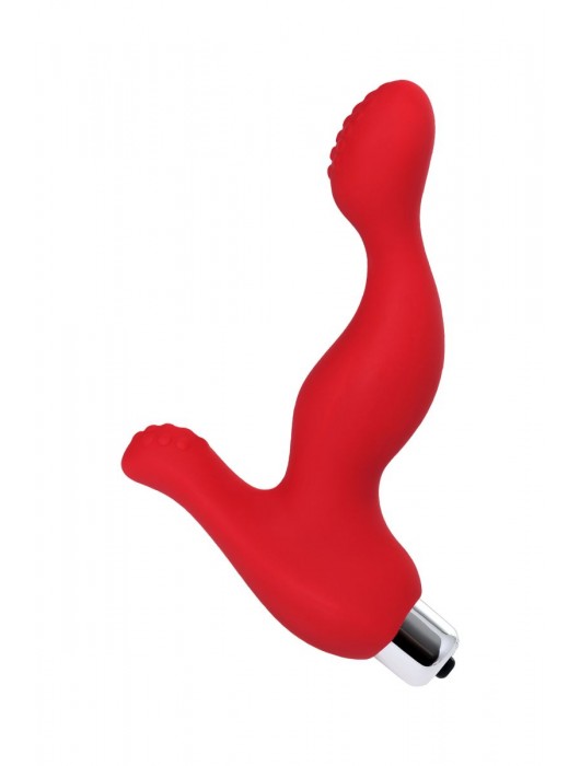 Красный силиконовый вибростимулятор простаты Proman - 12,5 см. - ToyFa - в Майкопе купить с доставкой